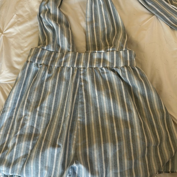 Majorelle Callie Romper in blue chambray - Picture 2 of 5